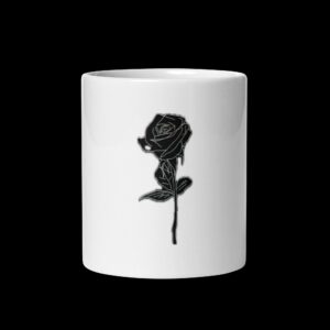 Weiße, glänzende Tasse