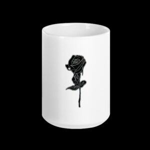 Weiße, glänzende Tasse